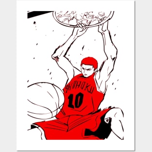 Hanamichi Sakuragi Slam Dunk Posters and Art